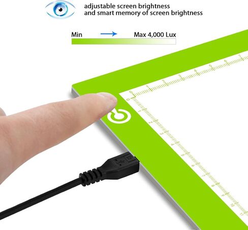 A4 Silver LED Trace Light Pad NXENTC Light Table USB Power LED Tracing Light Board for Artists,Drawing, Sketching, Animation in Kuwait