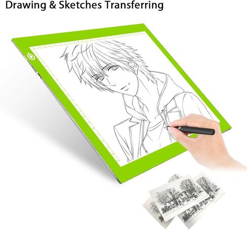 A4 Silver LED Trace Light Pad NXENTC Light Table USB Power LED Tracing Light Board for Artists,Drawing, Sketching, Animation in Kuwait