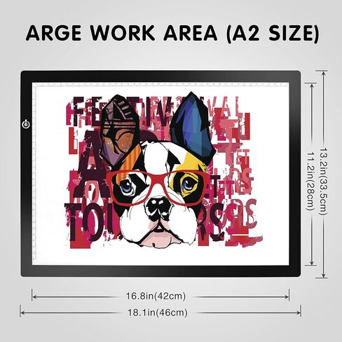 A4 Silver LED Trace Light Pad NXENTC Light Table USB Power LED Tracing Light Board for Artists,Drawing, Sketching, Animation in Kuwait
