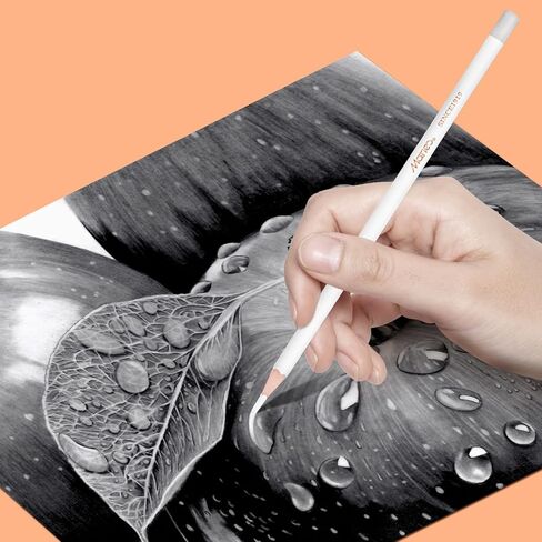 مجموعة اقلام رسم وممحاة احترافية، 6 قطع من اقلام الممحاة، مسح التفاصيل الصغيرة او اضافة لمسات بارزة للرسم والرسومات الفحمية، ممحاة دقيقة للمبتدئين والفنانين والطلاب in Kuwait