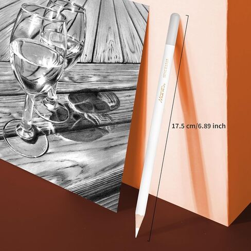 مجموعة اقلام رسم وممحاة احترافية، 6 قطع من اقلام الممحاة، مسح التفاصيل الصغيرة او اضافة لمسات بارزة للرسم والرسومات الفحمية، ممحاة دقيقة للمبتدئين والفنانين والطلاب in Kuwait