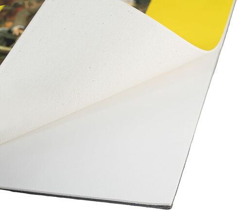 لوحة قماش Fredrix 3495، مقاس 8 × 10 بوصة، جاهزة للطلاء، متينة، يمكن تركيبها عند الجفاف، 10 أوراق لكل وسادة، أبيض in Kuwait