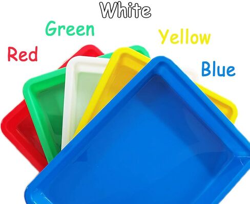 10 عبوات من البلاستيك الفني، صينية يدوية بلاستيكية للنشاط، صينية تنظيم متعددة الألوان للمشروعات اليدوية، الطلاء، الخرز، المنزل، المدرسة in Kuwait