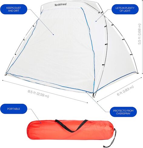 نوردستراند كشك طلاء بخاخ محمول - خيمة مأوى للطلاء بالرش الهوائي - محطة طلاء هواية يمكنك صنعها بنفسك in Kuwait
