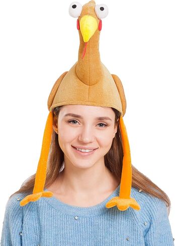قبعة Gobbler من القطيفة مع رقبة طويلة لزي حفلة عيد الشكر السعيد، الزي والفستان in Saudi Arabia