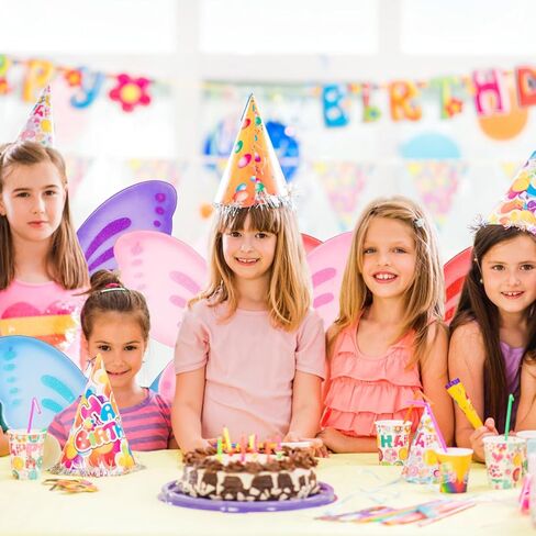 او جي او دي اجنحة جنية على شكل فراشة للبنات من 5 قطع، اجنحة زي فراشة للاطفال، اجنحة الاميرة الجنية لحفلات اعياد الميلاد in Kuwait