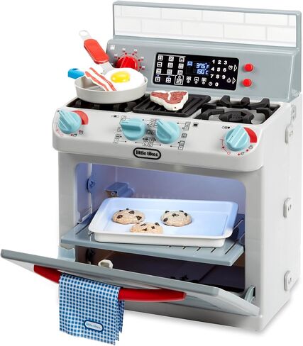 Little Tikes First Oven Realistic Pretend Play Appliance for Kids, Play Kitchen with 11 Accessories and Realistic Cooking Sounds, Unique Toy Multi-Color, Ages 2+ in Saudi Arabia