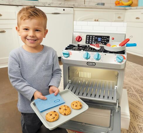 Little Tikes First Oven Realistic Pretend Play Appliance for Kids, Play Kitchen with 11 Accessories and Realistic Cooking Sounds, Unique Toy Multi-Color, Ages 2+ in Saudi Arabia