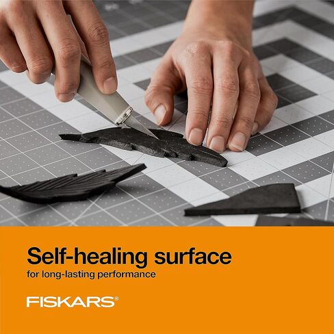 Fiskars Self Healing Cutting Mat with Grid for Sewing, Quilting, and Crafts - 24" x 36" Grid - Gray in Kuwait