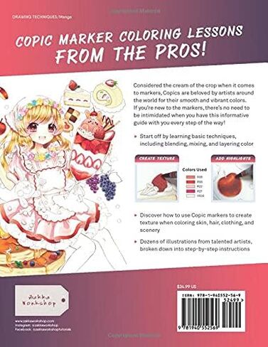 Manga Artists Copic Marker Coloring Techniques: Learn How To Blend, Mix and Layer Color Like a Pro in Saudi Arabia