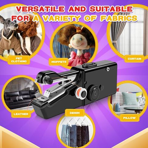 35PCS Accessories Automatic Handheld Sewing Machine, Mini Sewing Machine for Beginners and Adults, Portable Sewing Machine Handheld Easy to Use and Fast Stitch Suitable for DIY, Clothes, Home, Travel in Kuwait