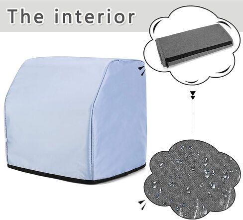 LUXJA Serger Machine Cover with Storage Pockets, Serger Cover for Most Standard Sergers, Overlock Machine Cover (Compatible with Singer and Brother Serger Machine), Gray in Kuwait