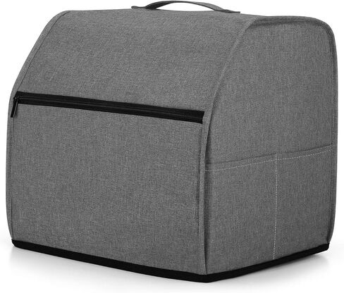 LUXJA Serger Machine Cover with Storage Pockets, Serger Cover for Most Standard Sergers, Overlock Machine Cover (Compatible with Singer and Brother Serger Machine), Gray in Kuwait