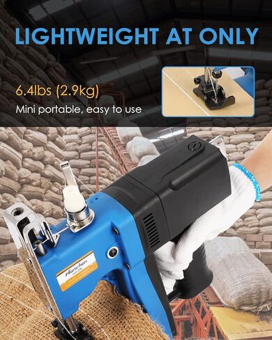 آلة إغلاق الأكياس الصغيرة من Hanchen، 2 ثانية/حقيبة، حقيبة محمولة أقرب 2.9 كجم، آلة خياطة الأكياس الكهربائية الأوتوماتيكية، آلة تعبئة المجاري للأكياس المنسوجة من مادة PP للخيش، حقيبة ورق كرافت منسوجة مع شهادة CE (110 فولت) in Kuwait