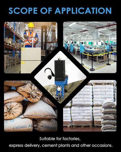 آلة إغلاق الأكياس الصغيرة من Hanchen، 2 ثانية/حقيبة، حقيبة محمولة أقرب 2.9 كجم، آلة خياطة الأكياس الكهربائية الأوتوماتيكية، آلة تعبئة المجاري للأكياس المنسوجة من مادة PP للخيش، حقيبة ورق كرافت منسوجة مع شهادة CE (110 فولت) in Kuwait