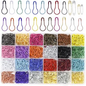 Mayboos 300 Pcs Crochet Stitch Markers, 10 Colors Calabash Safety Bulb Pins in Kuwait
