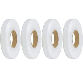 BetterJonny 4 Pack Iron-On Fabric Fusing Tape, 70 Yard Black Iron-On Hem Tape Sewing Tape Adhesive Hem Tape for Cloth, Iron on Fusing Hemming (15 mm, Black)