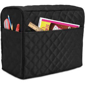 Luxja Sewing Machine Dust Cover Compatible with Brother & Singer, Black in Saudi Arabia