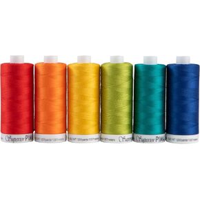 Superior Threads PIMA 50 wt Cotton Sewing Thread Set 1200 Yard Spool 6-Pack (Neutrals)