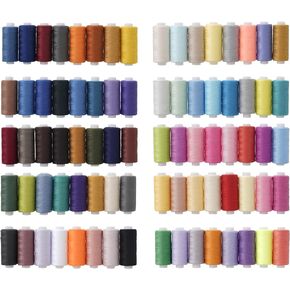 Sewing Thread Kit Includes 80 Colors Polyester Sewing Thread 400 Yards Each Spool for Hand Sewing, Quilting and Sewing Machine Use in Kuwait
