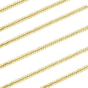 Gold Lace Trim 16 Yards Gold Gimp Braid Scroll Braid Trim Gold Metallic Swirl Trim for Sewing, Cake, Headband, Bracelet, Bag, Purse Handles (Gold) in Kuwait