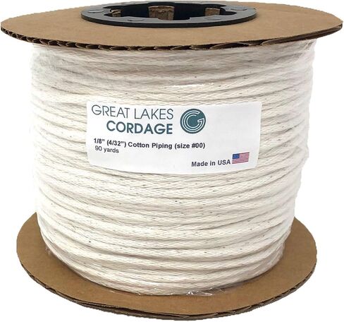 4/32" (1/8") Cotton Piping Cord, Size 00 (10 yds) in Kuwait