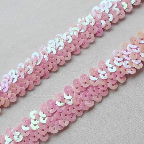 Chenkou Craft New 10Y جميلة الترتر مطاطا تمتد الشريط تقليم الخياطة الحرفية التشذيب (الفضة) in Kuwait