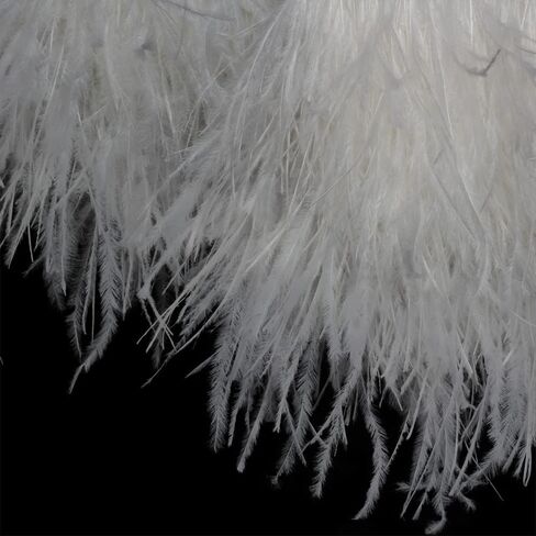 Ostrich Feathers Sewing Fringe Trim Ribbon for Crafts Clothes Accessories Latin Wedding Dress DIY 2-5 Yards 3-4inch Width (2 Yards, Army Green) in Kuwait