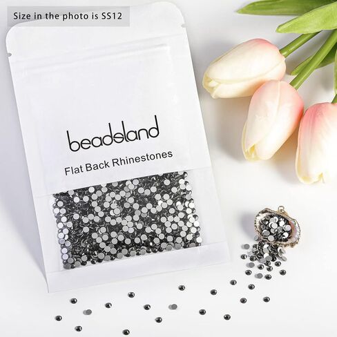 Beadsland Flat Back Crystal Rhinestones,Crystal AB, SS20, 1440pcs in Kuwait