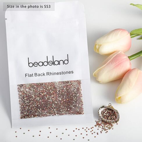 Beadsland Flat Back Crystal Rhinestones,Crystal AB, SS20, 1440pcs in Kuwait