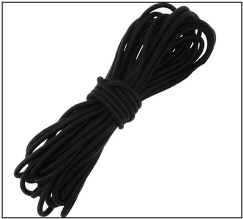 خيط مطاطي دائري ثقيل قابل للتمدد مقاس 1/8 انش (3 ملم) 10 ياردة من تريسم للخياطة والحرف اليدوية in Kuwait