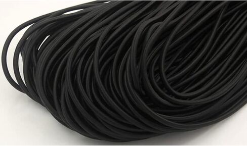 خيط مطاطي دائري ثقيل قابل للتمدد مقاس 1/8 انش (3 ملم) 10 ياردة من تريسم للخياطة والحرف اليدوية in Kuwait