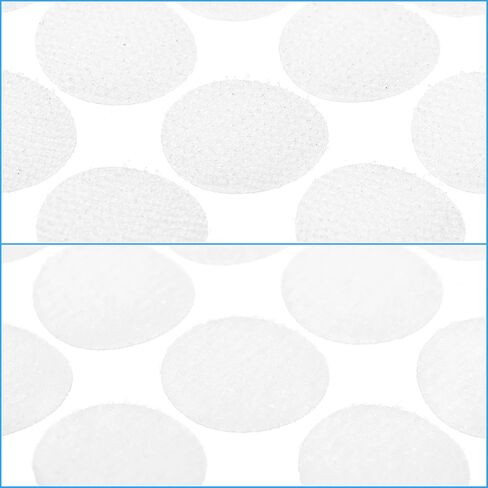 uxcell Self Adhesive Dots, 750 Pairs 0.39" - Blending Fabric Hook & Loop Tapes, Small Round Dots for Classroom, Office, Home, DIY Crafts (White) in Kuwait
