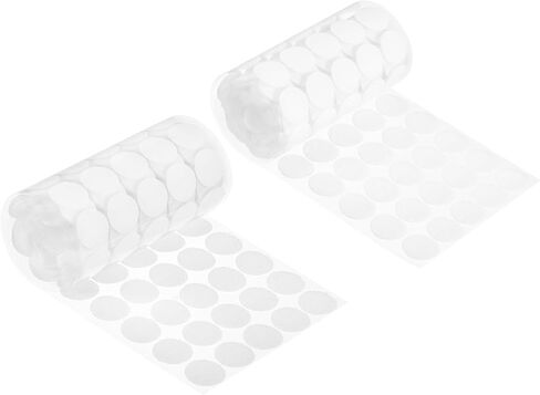 uxcell Self Adhesive Dots, 750 Pairs 0.39" - Blending Fabric Hook & Loop Tapes, Small Round Dots for Classroom, Office, Home, DIY Crafts (White) in Kuwait