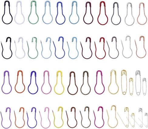 Mayboos 300 Pcs Crochet Stitch Markers, 10 Colors Calabash Safety Bulb Pins in Kuwait