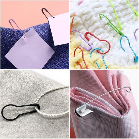 Mayboos 300 Pcs Crochet Stitch Markers, 10 Colors Calabash Safety Bulb Pins in Kuwait