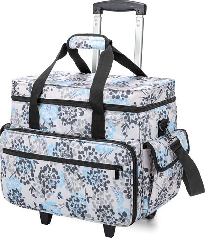 Teamoy Rolling Sewing Machine Case with Wheels, Dandelion in Kuwait
