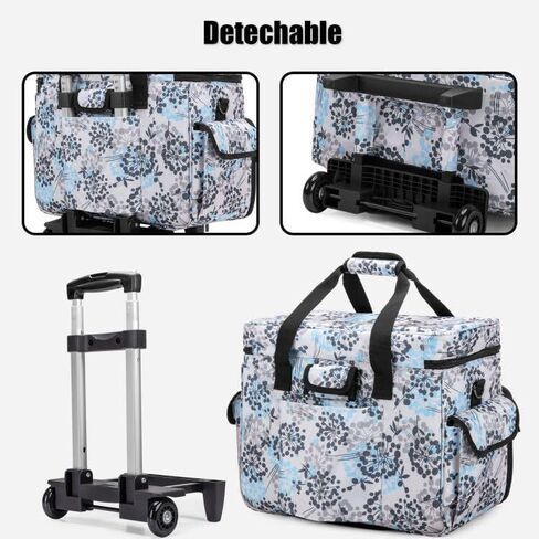 Teamoy Rolling Sewing Machine Case with Wheels, Dandelion in Kuwait