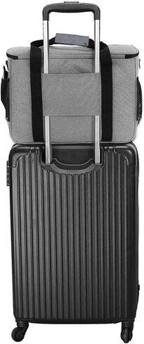 حقيبة ماكينة الخياطة من ويستيب، حقيبة ماكينة الخياطة مع جيوب متعددة وحزام كتف قابل للتعديل، حقيبة حمل عالمية متوافقة مع معظم ستاندرد سينجر وبراذر وجانوم والاكسسوارات، رمادي in Kuwait