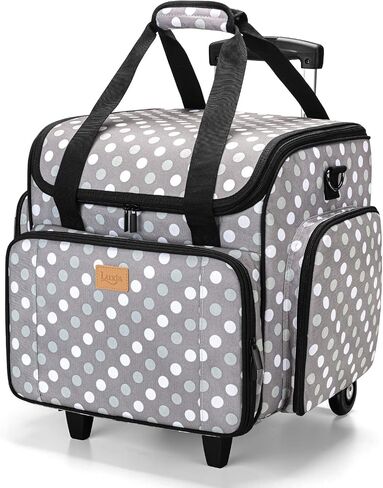 LUXJA Sewing Machine Case with Detachable Dolly, Purple in Kuwait