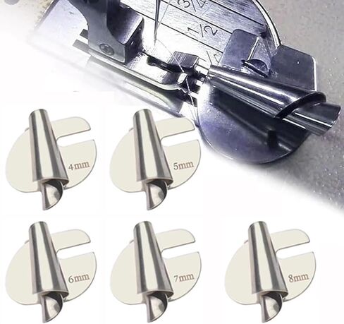 5 قطع من قدم الحاشية الملفوفة للخياطة، قدم الحاشية لآلة الخياطة، قدم الحاشية لآلة الخياطة، قدم الحاشية لآلة الخياطة، (4/5/6/7/8/10 مم) in Kuwait