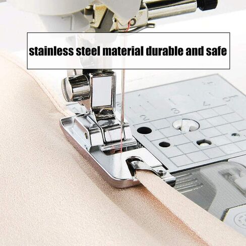 6 Pcs Rolled Hem Presser Foot - Hemming Foot Kit for Compatible with Singer, Brother, Babylock, Euro-Pro, Janome and More in Kuwait