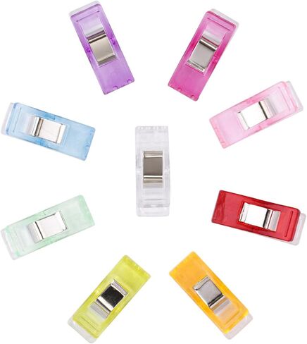 Quilting Clips and Sewing Fabric Clips,Pack of 100,80 Small +20 Middle Quilt Clips Perfect for Sewing Binding,Crafts,Paper Work and Hanging Little Things in Saudi Arabia