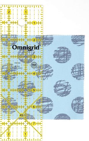مسطرة أومنيجريد، 5.75 سم × 20.32 سم، شفافة in Kuwait
