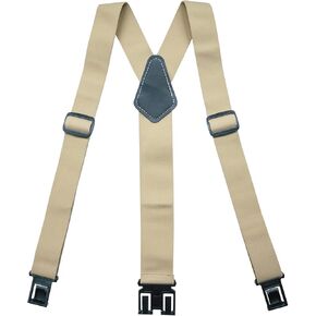 KUNN Men's Perry 1.5 inch Wide Suspender,Elastic Hook End Adjustable Suspenders