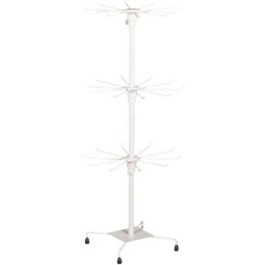 BestAlice Jewelry Rack, 3 Tier Rotating Jewelry Display Holder, Necklace Holder Rack Fashion Counter Jewelry Tree Stand, Adjustable Metal Jewelry Holder for Necklaces, Bracelets, Earrings, Ring