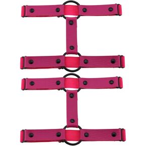 Adjustable Elastice Leather Leg Harness Garter Women Girl Sexy Punk Rock Rivet Strappy Leg Ring 2pcs