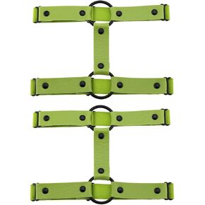 Adjustable Elastice Leather Leg Harness Garter Women Girl Sexy Punk Rock Rivet Strappy Leg Ring 2pcs in Saudi Arabia
