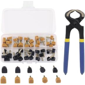 BIGGCOOL Heel Replacement Tips for Women High Heel Shoes, Round and Square Heel Repair Caps With Stiletto Remove Pliers in Kuwait