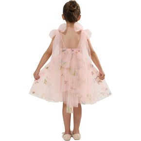 2Bunnies Girl مسحور الأزهار المطرزة تول زهرة الدانتيل ألف خط حديقة حزب زهرة فتاة اللباس